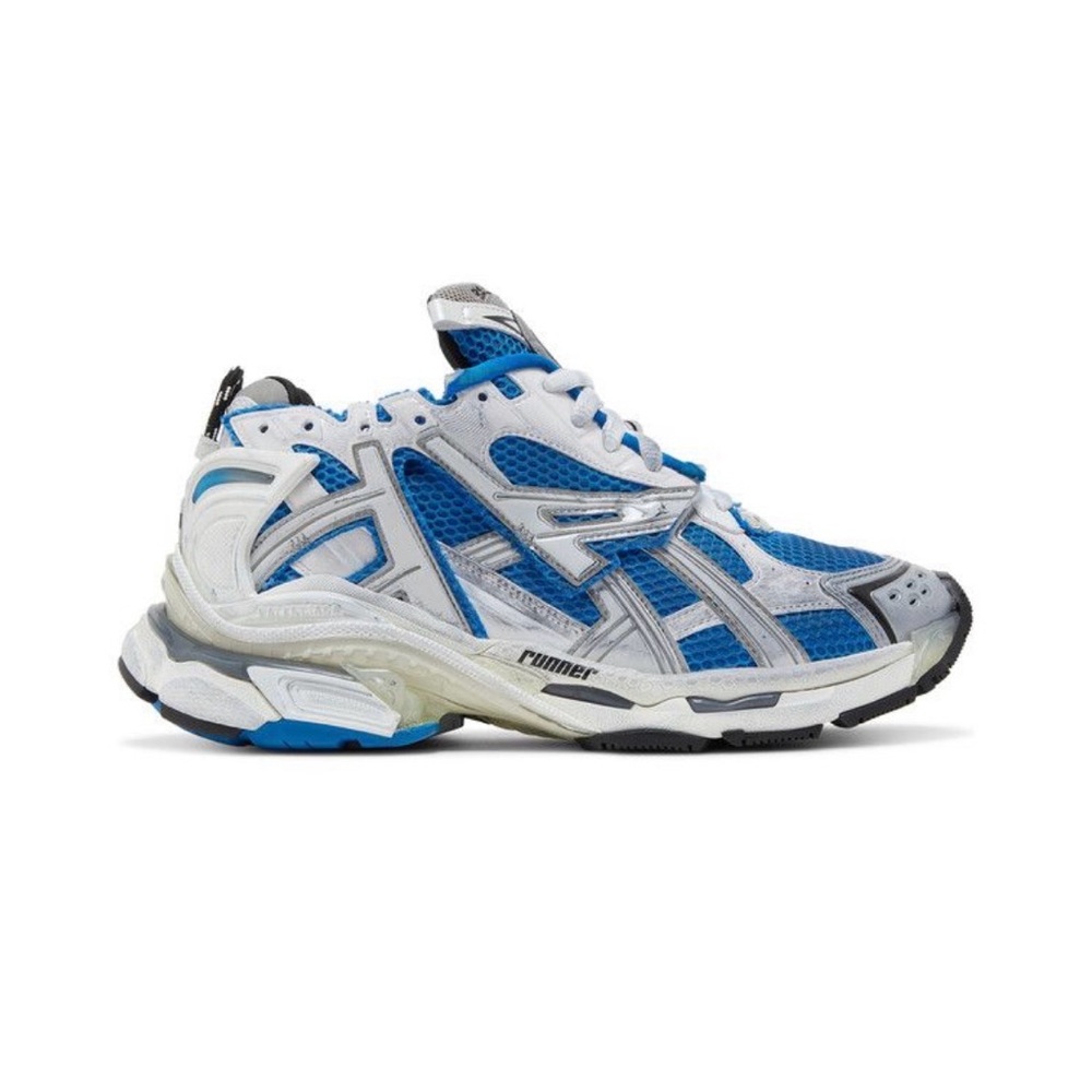 Balenciaga Blue and White Sneakers